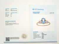 1.27 Ct Oval Natural Aquamarine 14K Gold Ring