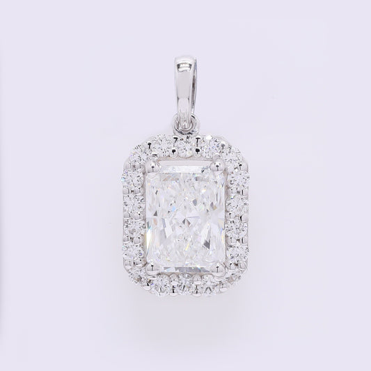 2.27 Carats Lab Grown Diamond 14K Gold Pendant