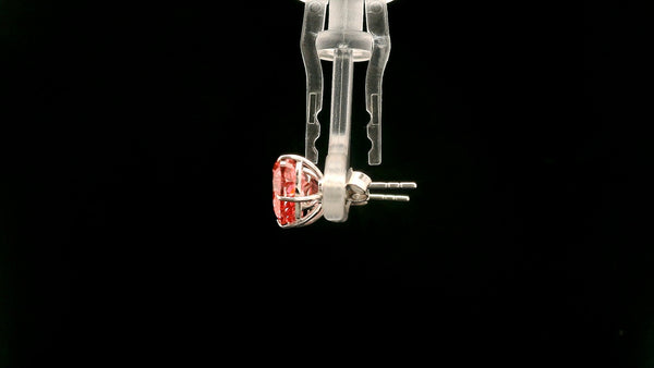 4.17 Carats Pink Lab Grown Diamond 14K Gold Earrings