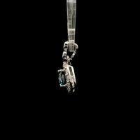 1.45 Carats Blue Lab Grown Diamond 14K Gold Pendant