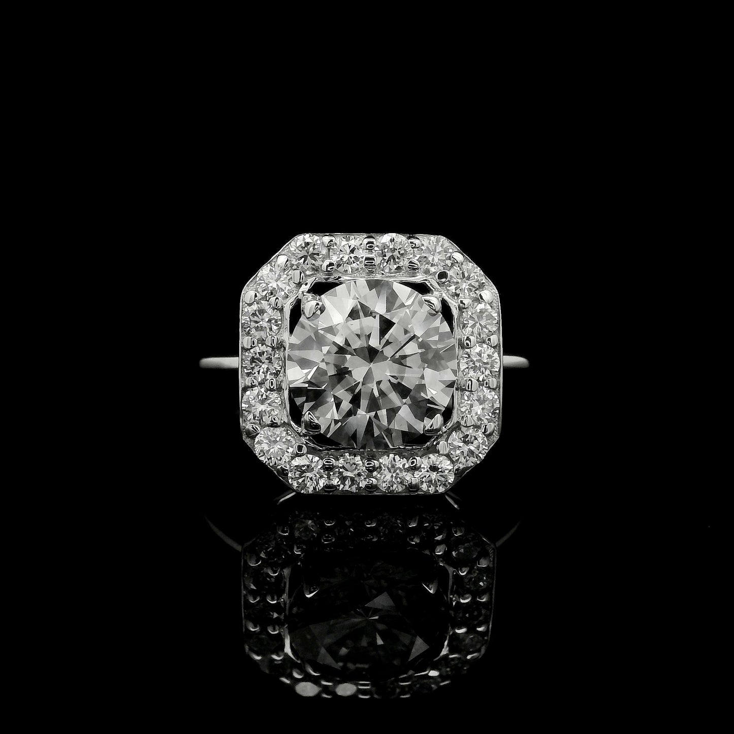 2.65 Carats Lab Grown Diamond 14K Gold Ring