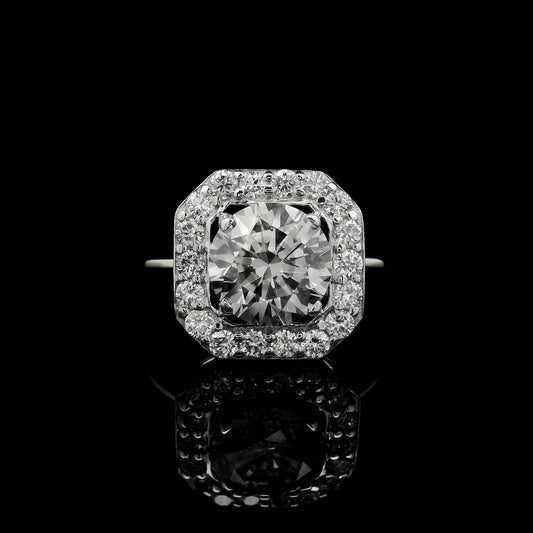 2.65 Carats Lab Grown Diamond 14K Gold Ring