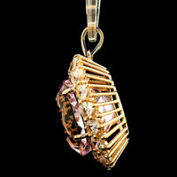 17.88 Ct Oval Kunzite 14K Gold Pendant
