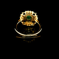 1.66 Ct Round Emerald 14K Gold Ring