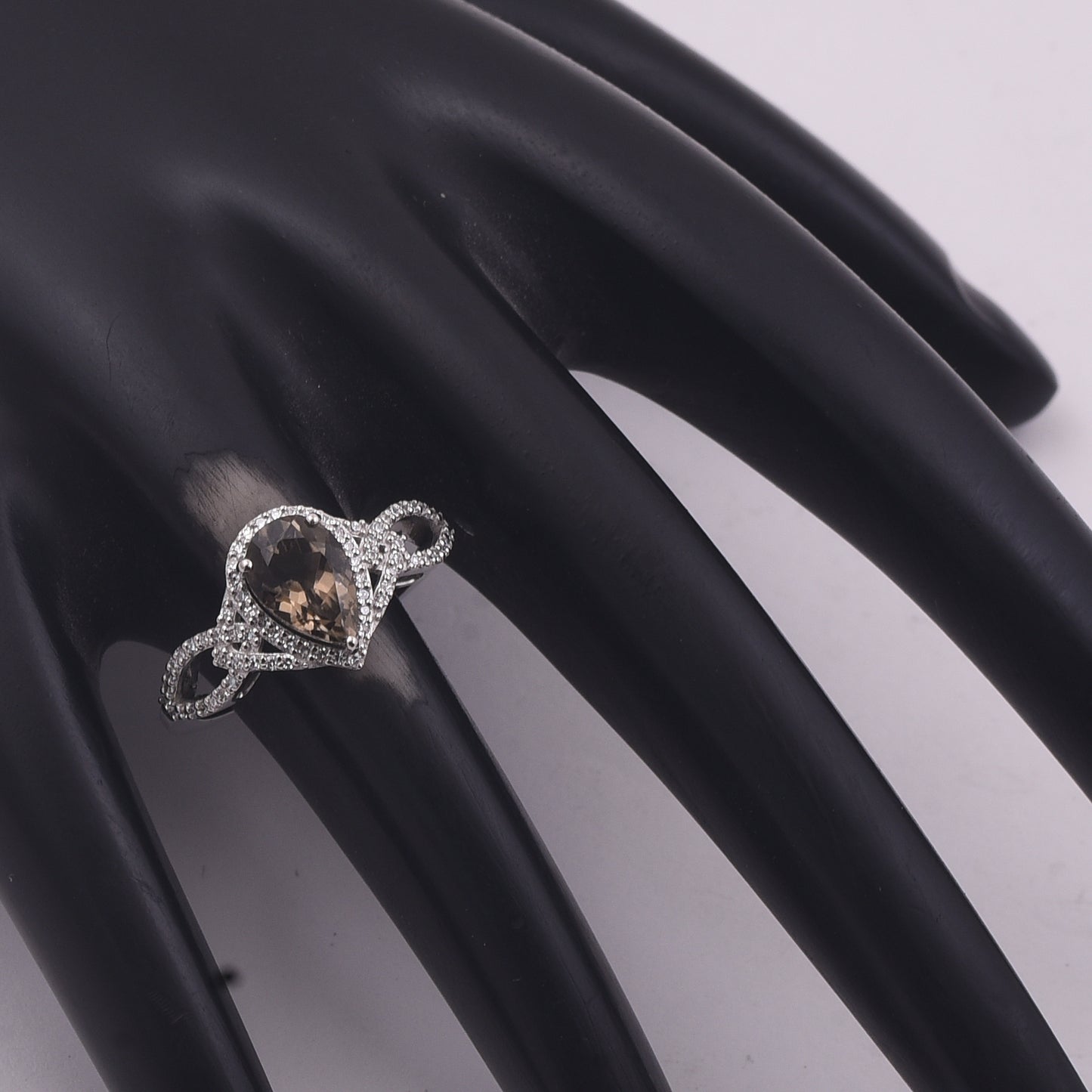 1.54 Ct Pear Mixed Cut Natural Tourmaline 950 Platinum Ring