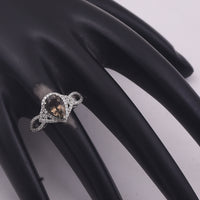 1.54 Ct Pear Mixed Cut Natural Tourmaline 950 Platinum Ring