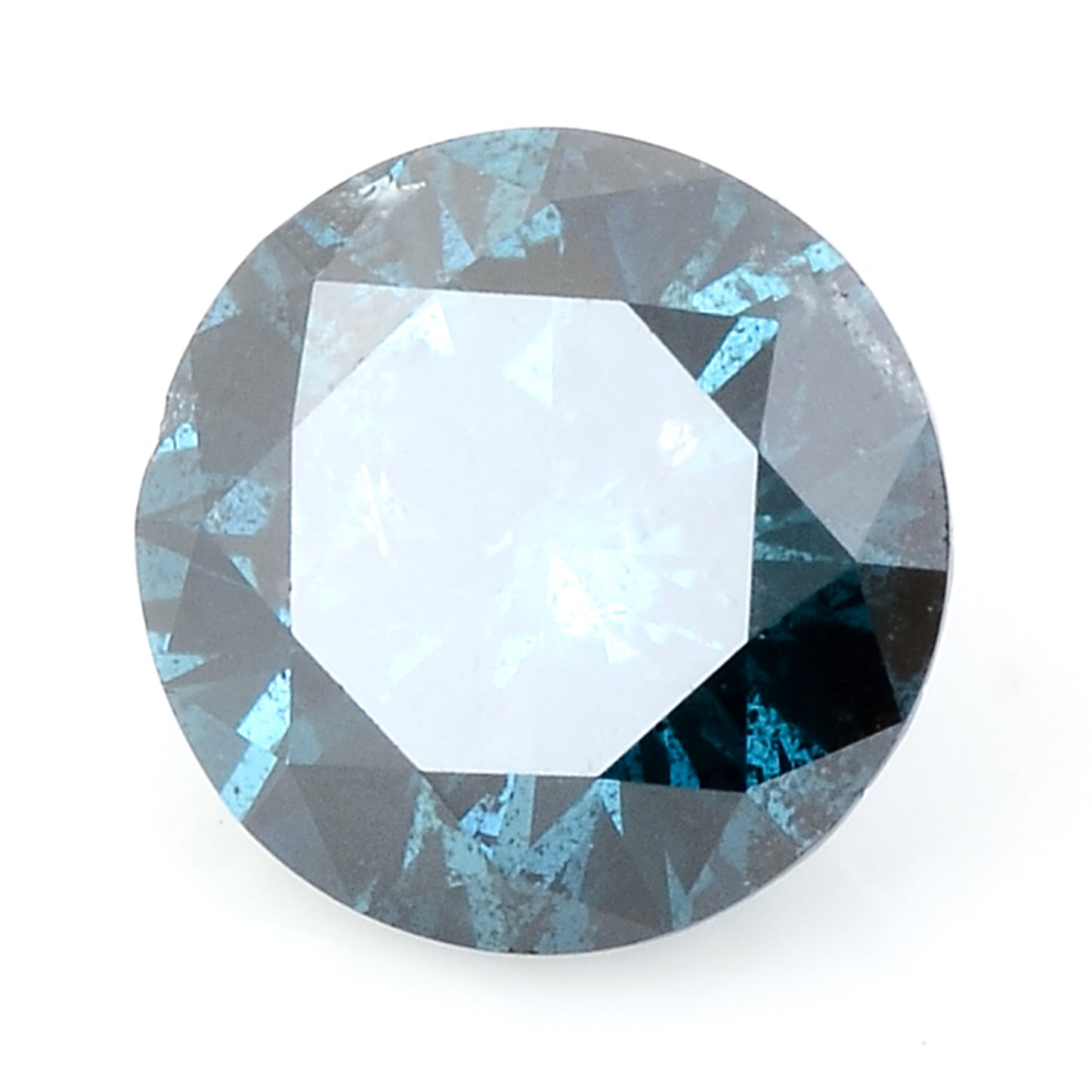 0.41 Blue Diamond Round Loose Gemstone