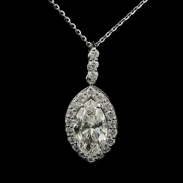 2.49 Carats Lab Grown Diamond 14K Gold Pendant