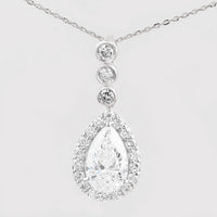 2.53 Carats Lab Grown Diamond 14K Gold Pendant