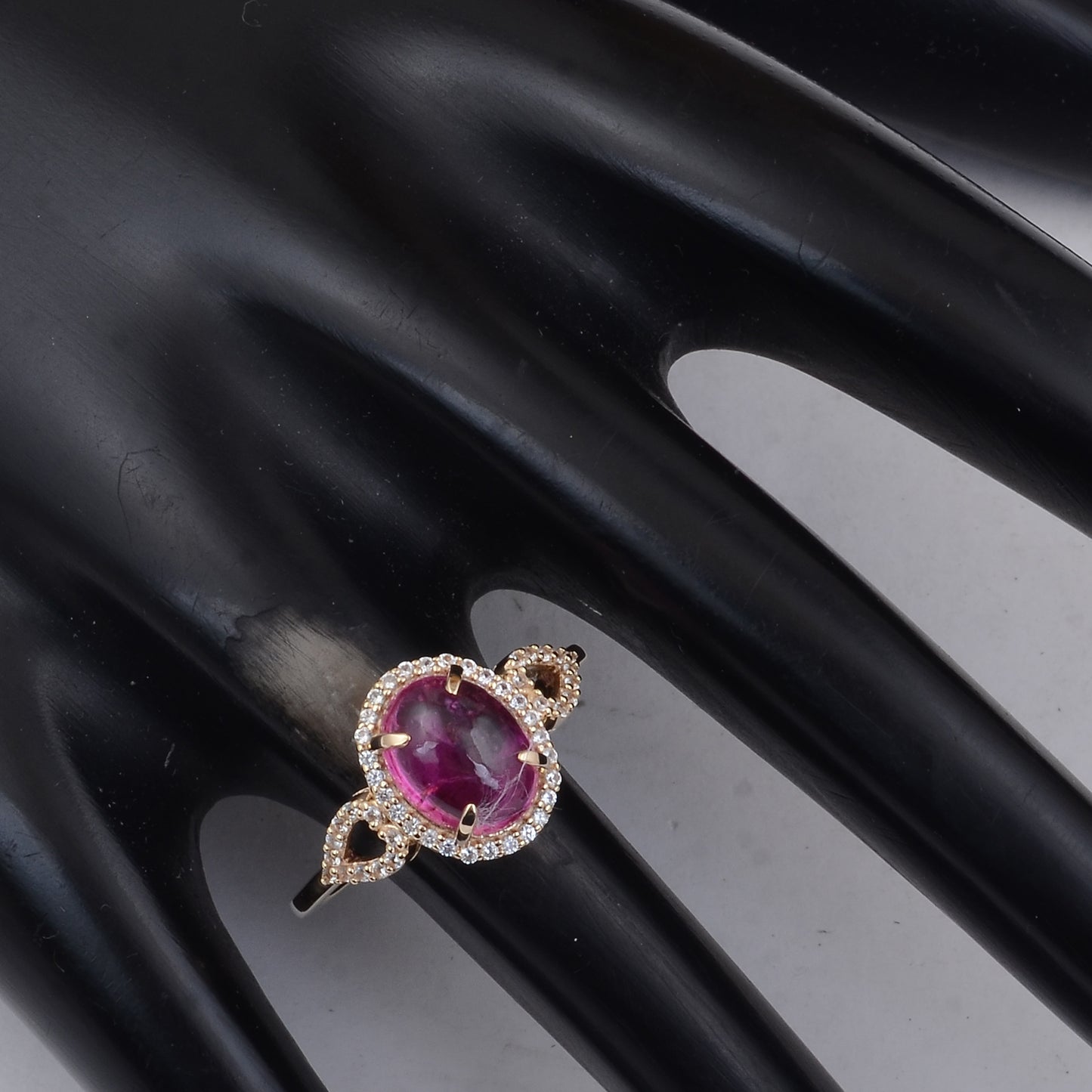2.52 Ct Oval Tourmaline 9K Gold Ring
