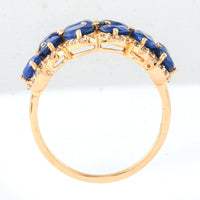 4.25 Ct Oval Sapphire 14K Gold Ring