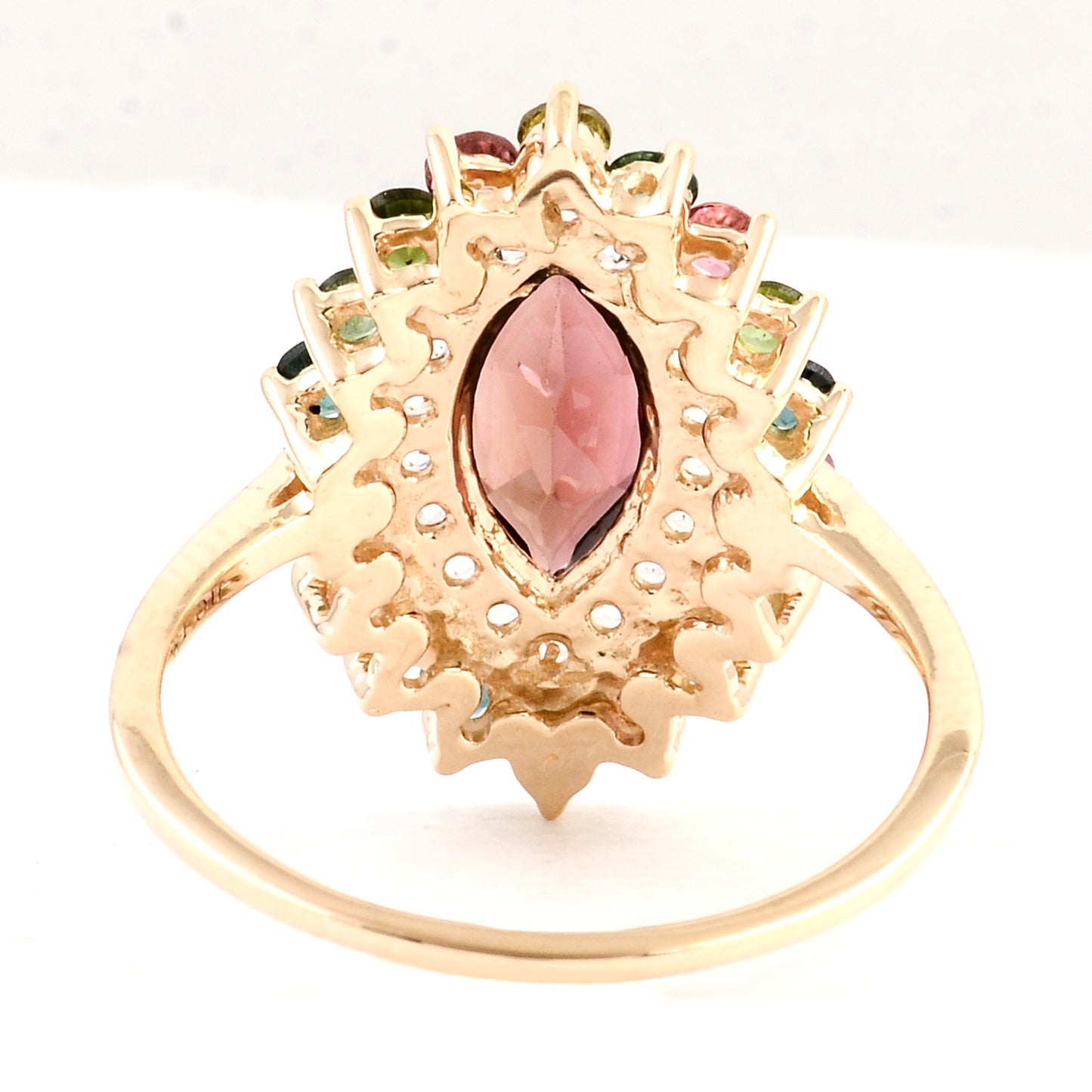 2.07 Ct Marquise Tourmaline 14K Gold Ring