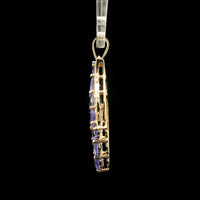 2.40 Ct Oval Tanzanite 14K Gold Pendant