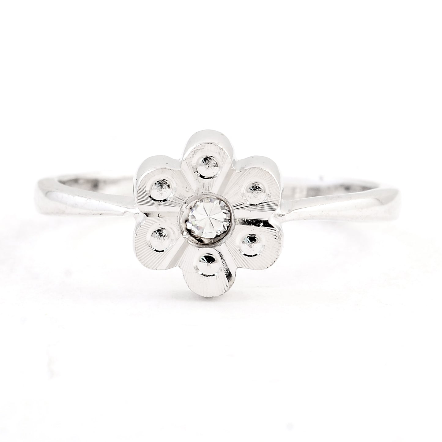 0.00 Ct Plain 925 Sterling Silver Ring