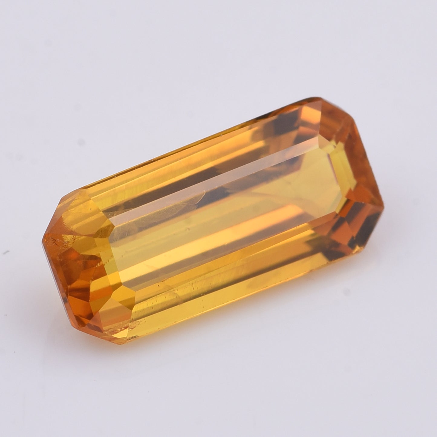 2.28 Natural Corundum Yellow Sapphire Emerald Cut Gemstone