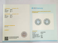 3.08 Carats Lab Grown Diamond 14K Gold Earrings