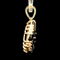 3.37 Ct Pear Sapphire 14K Gold Pendant