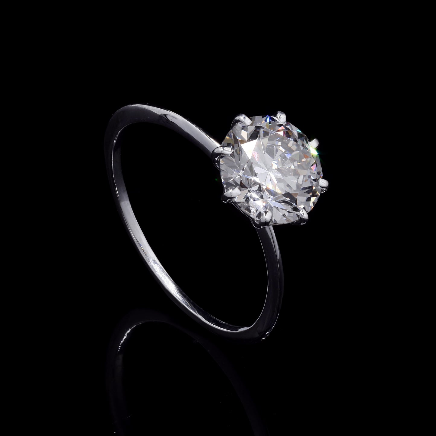 2.03 Carats Lab Grown Diamond 14K Gold Ring