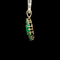 2.32 Ct Oval Emerald 14K Gold Pendant