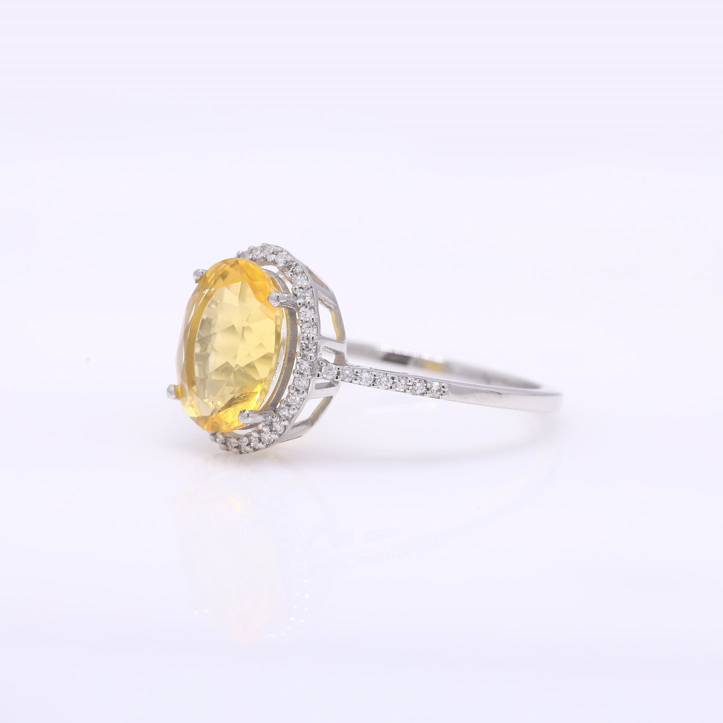 1.82 Ct Oval Mixed Cut Natural Fire Opal 950 Platinum Ring