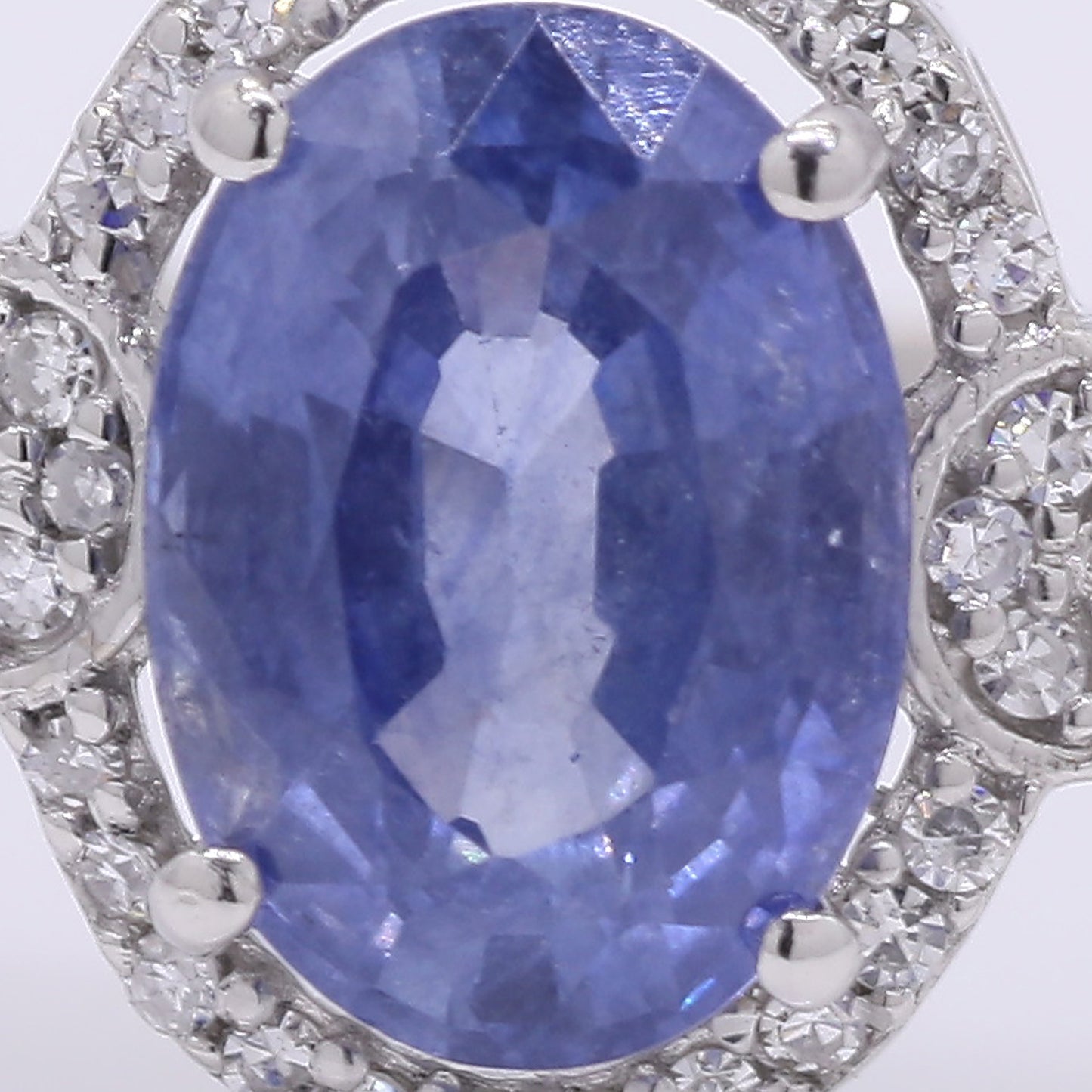2.23 Ct Oval Mixed Cut Natural Sapphire 950 Platinum Ring