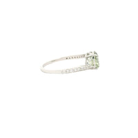 1.73 Carats Green Lab Grown Diamond 14K Gold Ring