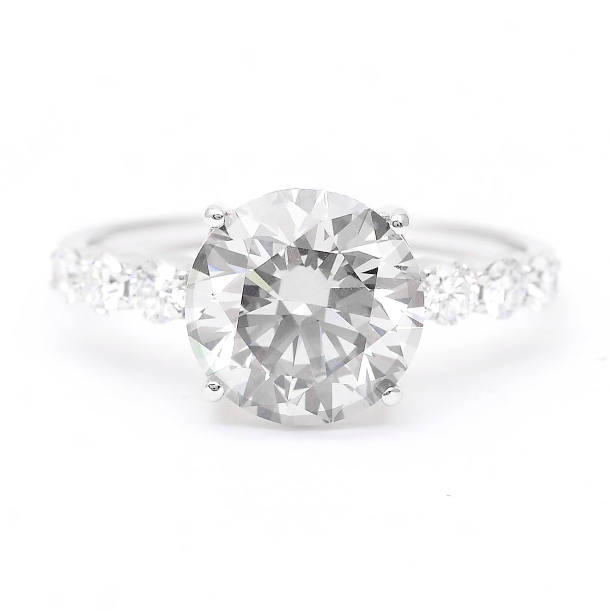 3.38 Carats Lab Grown Diamond 14K Gold Ring