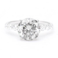 3.38 Carats Lab Grown Diamond 14K Gold Ring