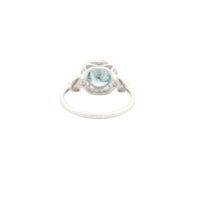 1.87 Carats Blue Lab Grown Diamond 14K Gold Ring