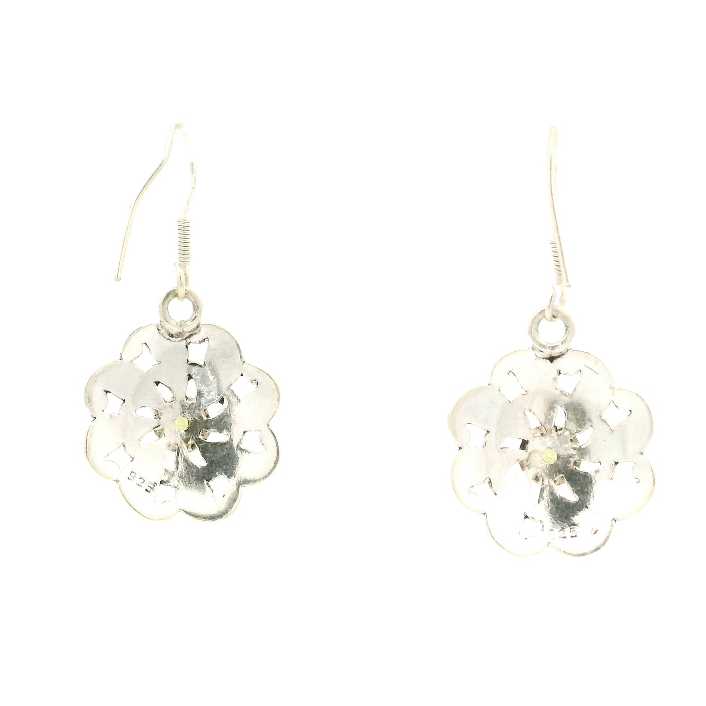 3.21 Ct Peridot 925 Sterling Silver Earrings