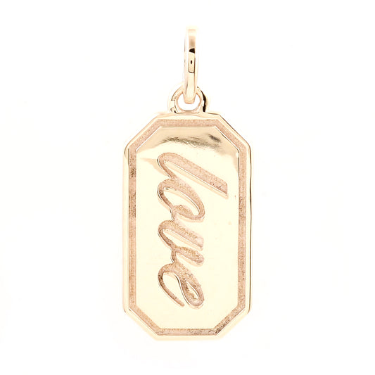10K Gold Plain Pendant