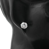 3.10 Carats Lab Grown Diamond 14K Gold Earrings
