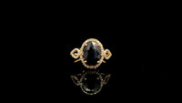 2.73 Ct Oval Natural Sapphire 14K Gold Ring