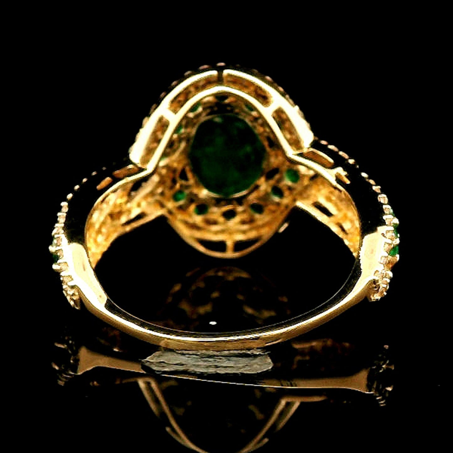 1.97 Ct Oval Emerald 14K Gold Ring