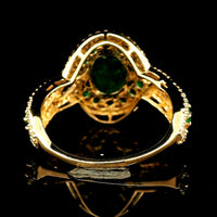 1.97 Ct Oval Emerald 14K Gold Ring