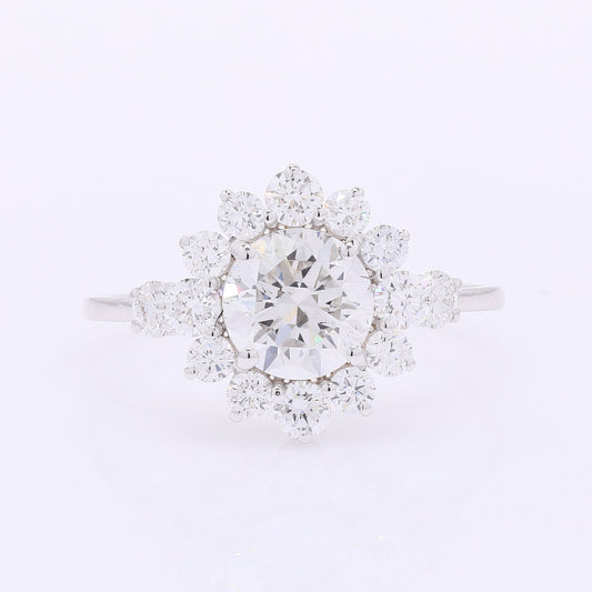 2.05 Carats Lab Grown Diamond 14K Gold Ring