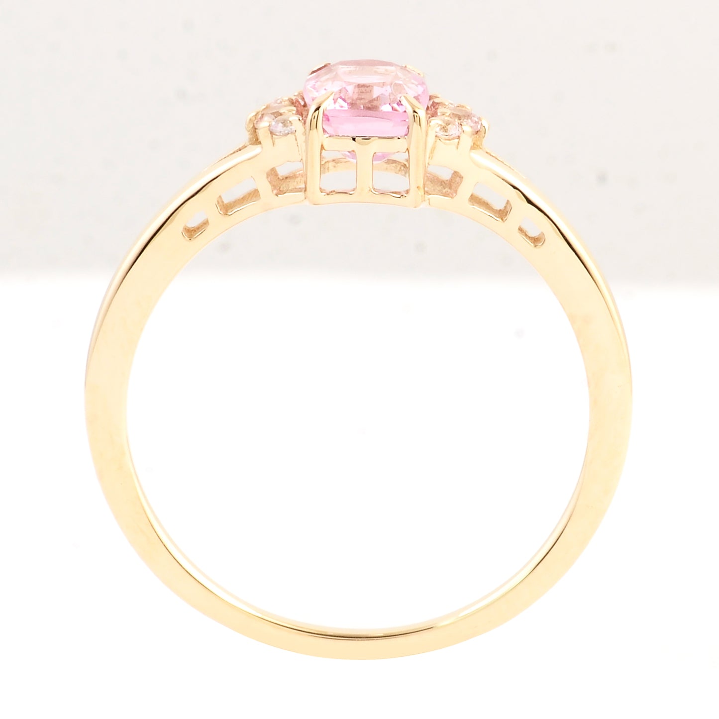 1.02 Ct Square Spinel 14K Gold Ring