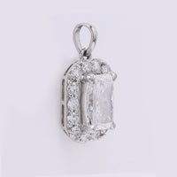 2.51 Carats Lab Grown Diamond 950 Platinum Pendant