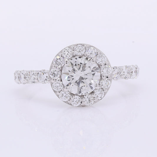 2.10 Carats Lab Grown Diamond 14K Gold Ring