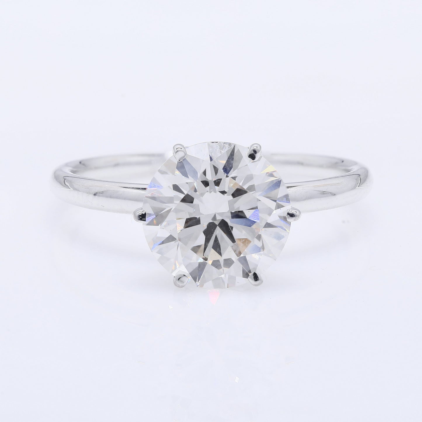 2.75 Carats Lab Grown Diamond 14K Gold Ring