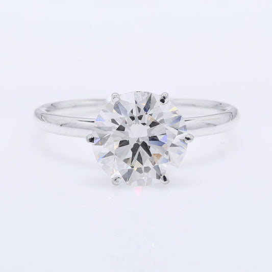 2.75 Carats Lab Grown Diamond 14K Gold Ring