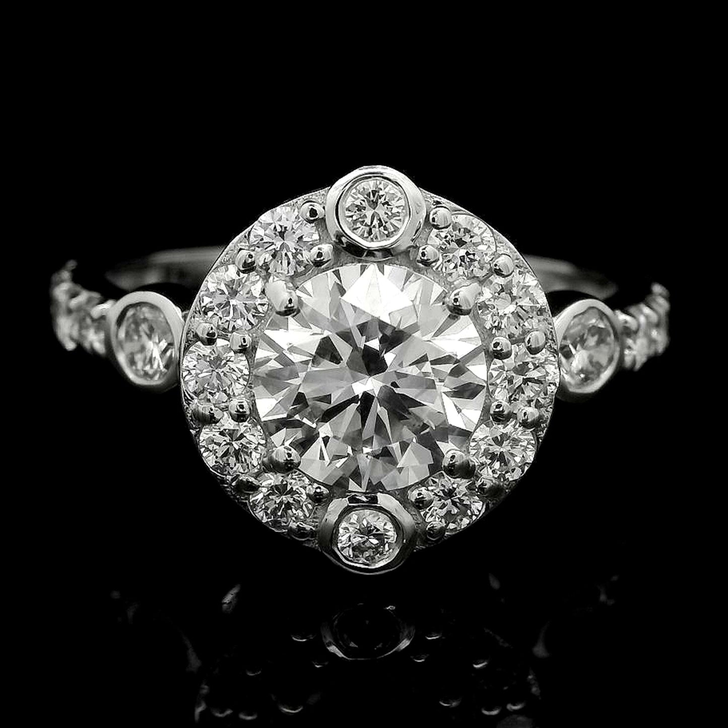 2.08 Carats Lab Grown Diamond 14K Gold Ring