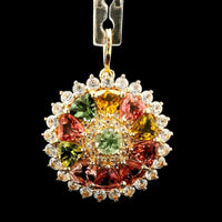 2.50 Ct Round Tourmaline 14K Gold Pendant