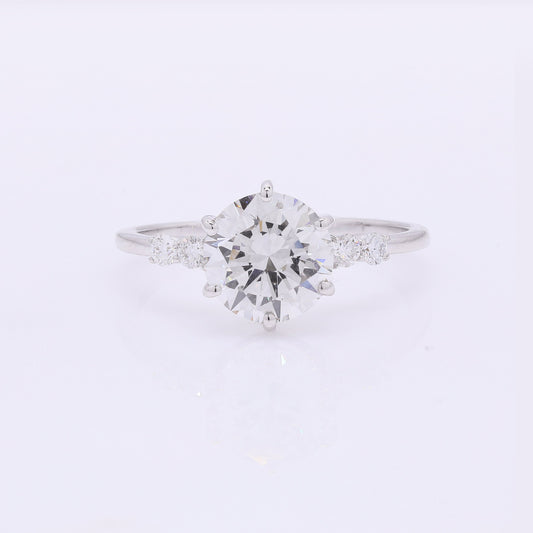 2.18 Carats Lab Grown Diamond 14K Gold Ring