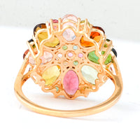 4.15 Ct Oval Tourmaline 14K Gold Ring