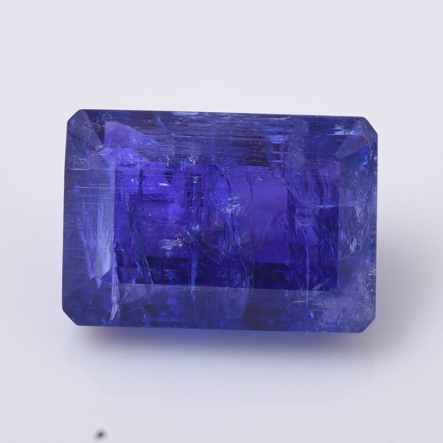 11.38 Natural Zoisite Tanzanite Emerald Cut Gemstone