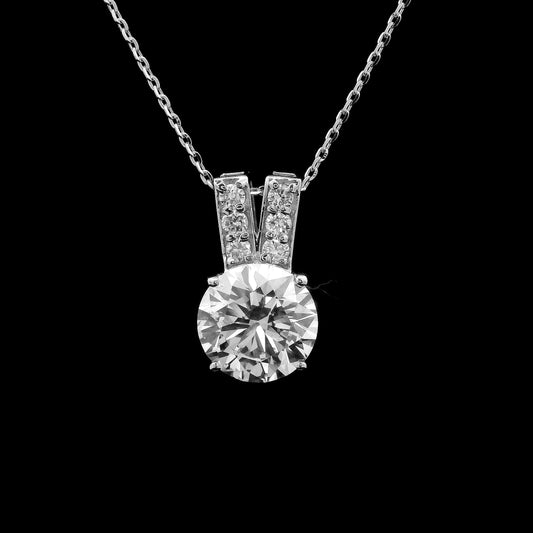 2.71 Carats Lab Grown Diamond 14K Gold Pendant