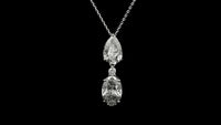 3.63 Carats Lab Grown Diamond 14K Gold Pendant