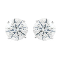 3.16 Carats Lab Grown Diamond 14K Gold Earrings
