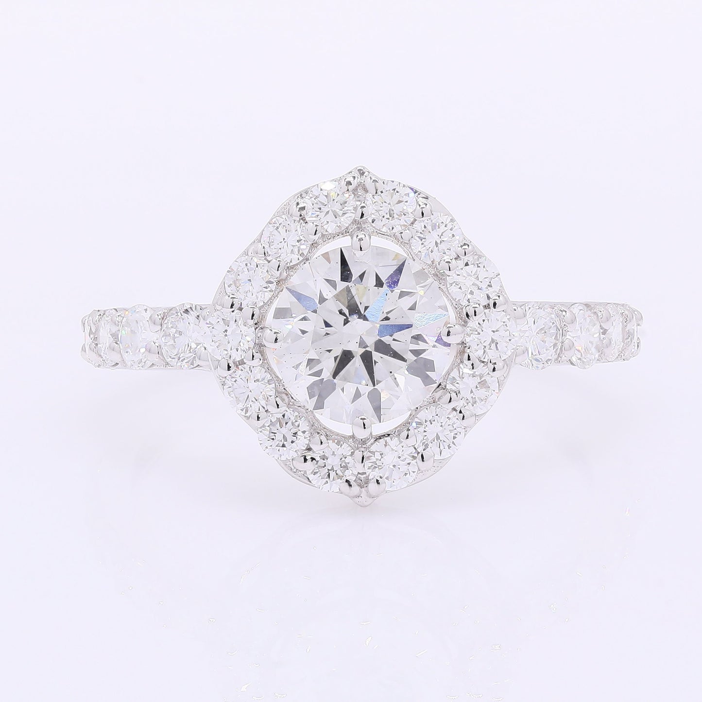 2.06 Carats Lab Grown Diamond 14K Gold Ring